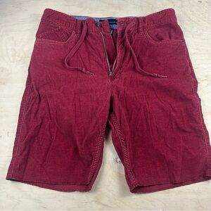 Reef Men's Corduroy Shorts in Deep Red